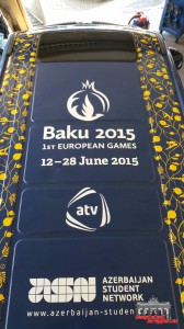 Baku Europäische spiele Werbung Folierung Haupstadt Wrapper (1)