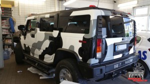 Hummer H2 Camouflage Wintertarn Folierung Car Wrapping Hauptstadt Wrapper (5)