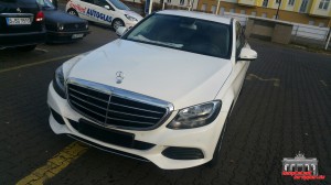 Mercedes C Klasse Pearl White Hauptstadt Wrapper (2)