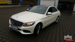 Mercedes C Klasse Pearl White Hauptstadt Wrapper (4)