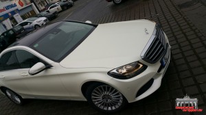 Mercedes C Klasse Pearl White Hauptstadt Wrapper (6)