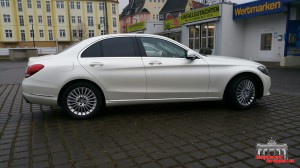 Mercedes C Klasse Pearl White Hauptstadt Wrapper (7)