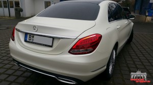 Mercedes C Klasse Pearl White Hauptstadt Wrapper (8)