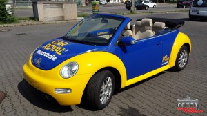 VW Beetle Folierung Car Wrapping Gelb Blau Car Royal (13)